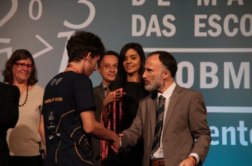 Diretor-adjunto do IMPA, Claudio Landim é coordenador-geral da OBMEP. Crédito: Marcus Claussen/OBMEP.